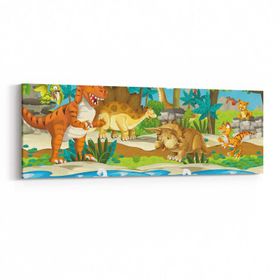 Olla 12767YI Çocuk Odası Görseli Yatay İnce 90x30 cm Kanvas Tablo
