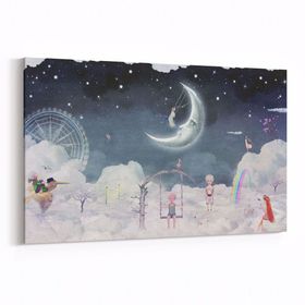 Olla 12770Y Çocuk Odası Görseli Yatay 30x20 cm Kanvas Tablo
