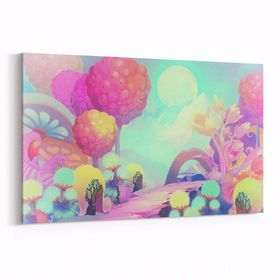 Olla 12771Y Çocuk Odası Görseli Yatay 30x20 cm Kanvas Tablo