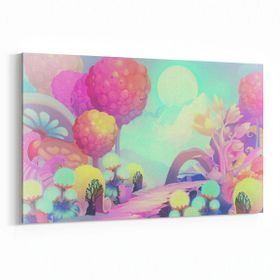 Olla 12771Y Çocuk Odası Görseli Yatay 30x20 cm Kanvas Tablo