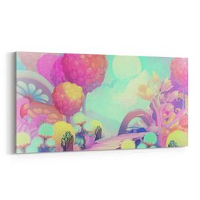 Olla 12771YD Çocuk Odası Görseli Yatay Dar 60x30 cm Kanvas Tablo