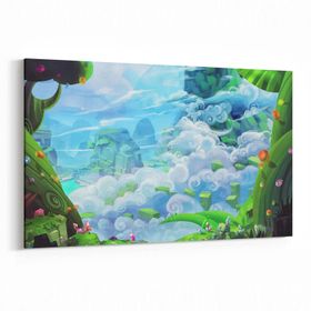 Olla 12772Y Çocuk Odası Görseli Yatay 30x20 cm Kanvas Tablo