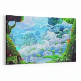 Olla 12772Y Çocuk Odası Görseli Yatay 30x20 cm Kanvas Tablo