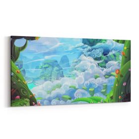 Olla 12772YD Çocuk Odası Görseli Yatay Dar 60x30 cm Kanvas Tablo