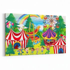 Olla 12776Y Çocuk Odası Görseli Yatay 30x20 cm Kanvas Tablo
