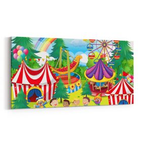 Olla 12776YD Çocuk Odası Görseli Yatay Dar 60x30 cm Kanvas Tablo