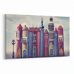 Olla 12777Y Çocuk Odası Görseli Yatay 30x20 cm Kanvas Tablo