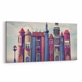 Olla 12777YD Çocuk Odası Görseli Yatay Dar 60x30 cm Kanvas Tablo