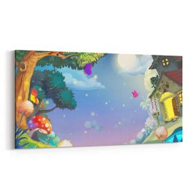 Olla 12779YD Çocuk Odası Görseli Yatay Dar 60x30 cm Kanvas Tablo
