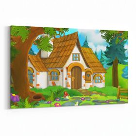 Olla 12781Y Çocuk Odası Görseli Yatay 30x20 cm Kanvas Tablo