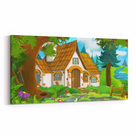 Olla 12781YD Çocuk Odası Görseli Yatay Dar 60x30 cm Kanvas Tablo