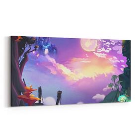 Olla 12784YD Çocuk Odası Görseli Yatay Dar 60x30 cm Kanvas Tablo