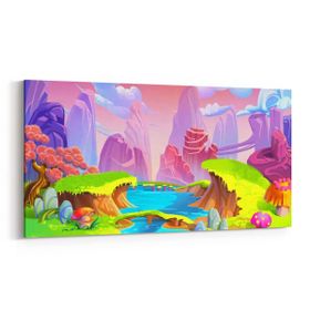 Olla 12785YD Çocuk Odası Görseli Yatay Dar 60x30 cm Kanvas Tablo
