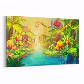 Olla 12786Y Çocuk Odası Görseli Yatay 30x20 cm Kanvas Tablo