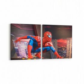 Olla 12787K2Y Çocuk Odası Görseli 2 Parça Yatay 65x30 cm Kanvas Tablo