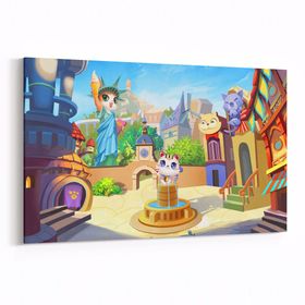 Olla 12788Y Çocuk Odası Görseli Yatay 30x20 cm Kanvas Tablo