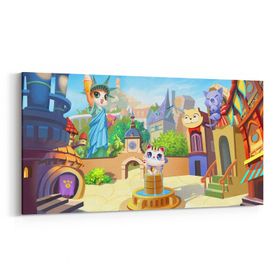 Olla 12788YD Çocuk Odası Görseli Yatay Dar 60x30 cm Kanvas Tablo