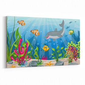 Olla 12789Y Çocuk Odası Görseli Yatay 30x20 cm Kanvas Tablo