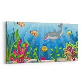 Olla 12789YD Çocuk Odası Görseli Yatay Dar 60x30 cm Kanvas Tablo