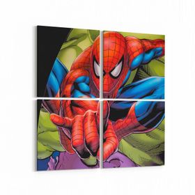 Olla 12791K4 Çocuk Odası Görseli 4 Parça 65x65 cm Kanvas Tablo
