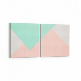 Olla 12792K2Y Çocuk Odası Görseli 2 Parça Yatay 65x30 cm Kanvas Tablo