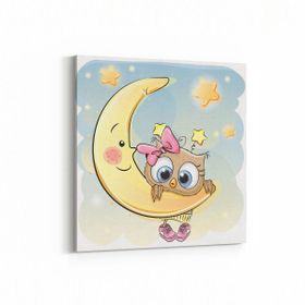 Olla 12793K Çocuk Odası Görseli Kare 25x25 cm Kanvas Tablo