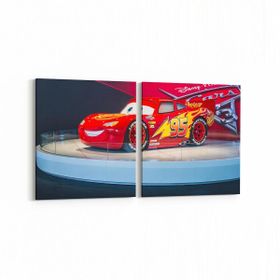 Olla 12798K2Y Çocuk Odası Görseli 2 Parça Yatay 65x30 cm Kanvas Tablo