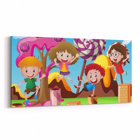 Olla 12808YD Çocuk Odası Görseli Yatay Dar 60x30 cm Kanvas Tablo