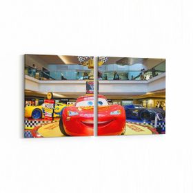 Olla 12810K2Y Çocuk Odası Görseli 2 Parça Yatay 65x30 cm Kanvas Tablo