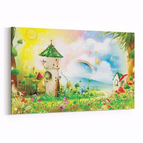Olla 12813Y Çocuk Odası Görseli Yatay 30x20 cm Kanvas Tablo