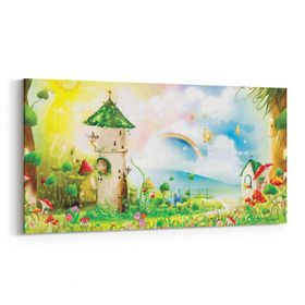 Olla 12813YD Çocuk Odası Görseli Yatay Dar 60x30 cm Kanvas Tablo