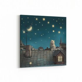 Olla 12817K Çocuk Odası Görseli Kare 25x25 cm Kanvas Tablo