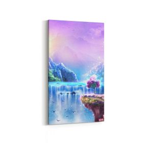 Olla 13168DD Doğa Manzara Görseli Dikey Dar 30x60 cm Kanvas Tablo