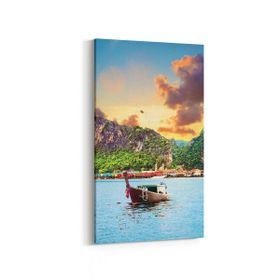 Olla 13251DD Doğa Manzara Görseli Dikey Dar 30x60 cm Kanvas Tablo