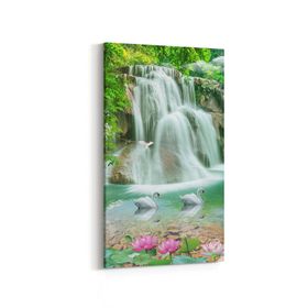 Olla 13328DD Doğa Manzara Görseli Dikey Dar 30x60 cm Kanvas Tablo
