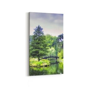 Olla 13384DD Doğa Manzara Görseli Dikey Dar 30x60 cm Kanvas Tablo