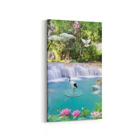 Olla 13387DD Doğa Manzara Görseli Dikey Dar 30x60 cm Kanvas Tablo