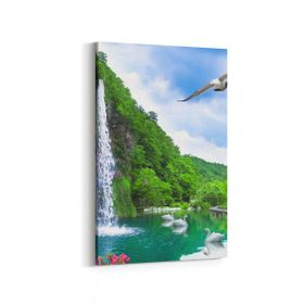 Olla 13395D Doğa Manzara Görseli Dikey 20x30 cm Kanvas Tablo