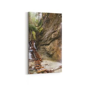 Olla 13433DD Doğa Manzara Görseli Dikey Dar 30x60 cm Kanvas Tablo