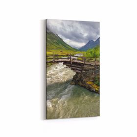 Olla 13519DD Doğa Manzara Görseli Dikey Dar 30x60 cm Kanvas Tablo