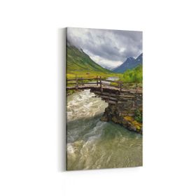 Olla 13519DD Doğa Manzara Görseli Dikey Dar 30x60 cm Kanvas Tablo