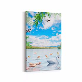 Olla 13526D Doğa Manzara Görseli Dikey 20x30 cm Kanvas Tablo