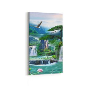 Olla 13541DD Doğa Manzara Görseli Dikey Dar 30x60 cm Kanvas Tablo