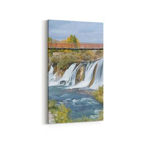 Olla 13565DD Doğa Manzara Görseli Dikey Dar 30x60 cm Kanvas Tablo