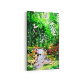 Olla 13573DD Doğa Manzara Görseli Dikey Dar 30x60 cm Kanvas Tablo