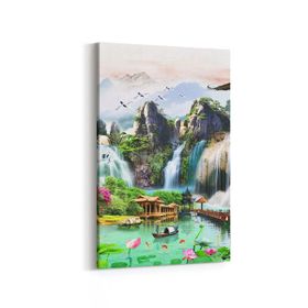 Olla 13574D Doğa Manzara Görseli Dikey 20x30 cm Kanvas Tablo