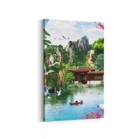 Olla 13576D Doğa Manzara Görseli Dikey 20x30 cm Kanvas Tablo