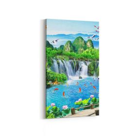 Olla 13578DD Doğa Manzara Görseli Dikey Dar 30x60 cm Kanvas Tablo