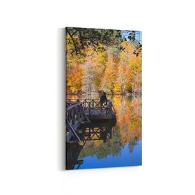 Olla 13589DD Doğa Manzara Görseli Dikey Dar 30x60 cm Kanvas Tablo