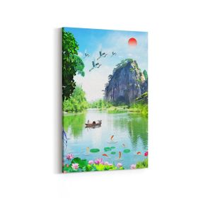 Olla 13602D Doğa Manzara Görseli Dikey 20x30 cm Kanvas Tablo